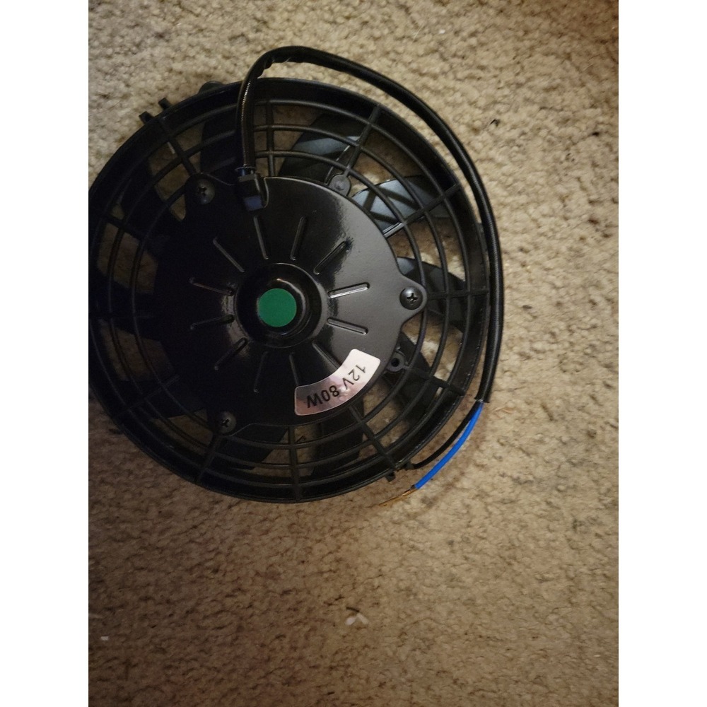 8 inch High Performance 12V 80W Electric Slim Radiator Cooling Fan Black
